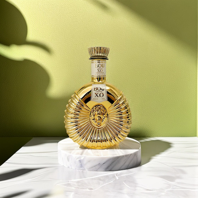 Buy Blue Golden Electroplating Luxury Spirits Bottle Vacumm Coating 1L Liquor Bottles online manufacture