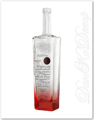 Buy 750ml Fancy Rum Bottle Round Shape With Metal Label Rum Glass Bottle online manufacture