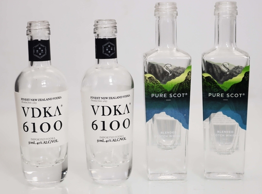 Buy Aviv 50ml Glass Bottles With Screw Cap 100ml 200ml Screen Printing online manufacture