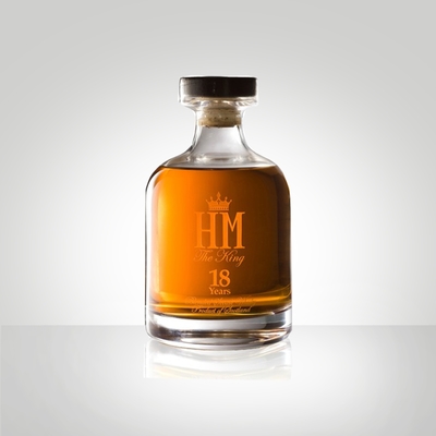 Buy 0.75L glass Crystal Rum Decanter 21.5mm With Glass Stoppers Gradient Painting online manufacture