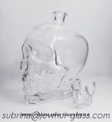 Buy 3000ml Cystal Head Vodka Glass Bottle /super flint glass material online manufacture