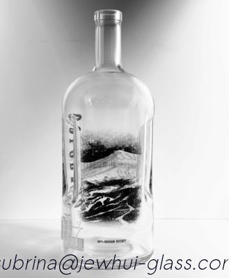 Buy 1750ml Empty Glass Bottle OlsoStyle, Nordic Glass Bottle, Breckeridge Colorado Whiskey or Vodka Bottle online manufacture