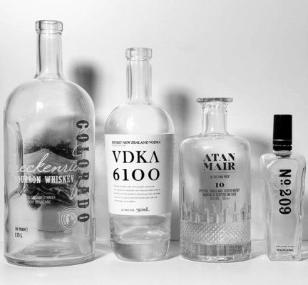 Buy Clear Empty Vodka Liquor Gin Rum Tequila Whisky Brandy Spirit Glass Bottle With Cork online manufacture