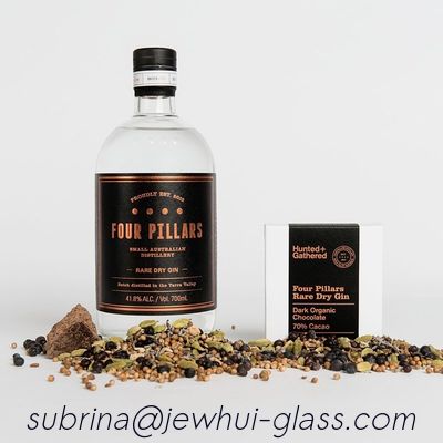 Good price Rum Vodka 21.5MM Glass Gin Bottle 850g Hollow Glass Stopper online