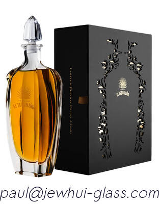 Buy Extra Enejo, Reposado, Silver Tequila Glass Bottle, Super Flint Glass bottle with Glass Stoppers online manufacture