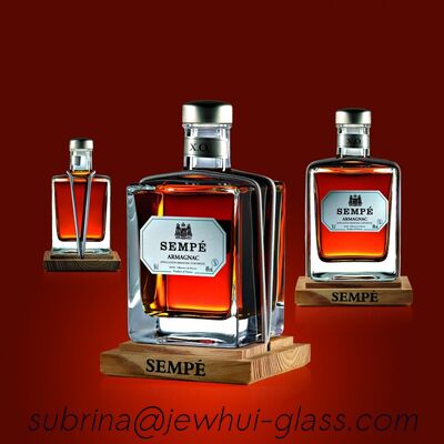 Buy Super Flint Diamond Cut Glass Decanter ,  XO, brandy ,  Vodka Liquor Gin Rum Tequila Whisky Brandy Spirit Glass Bottle With Solid Glass Stoppers online manufacture