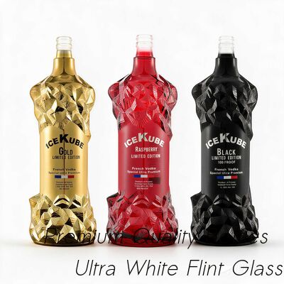 Buy Ice Kube Partial Frosted Glass Vodka Bottle 900g With Guala Closure online manufacture