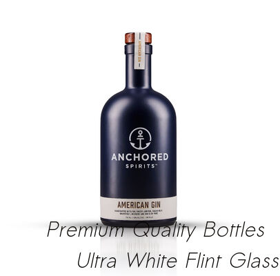 Buy 200ml 500ml ODM Glass Spirit Bottle 200ml Alcohol Bottles Decal Painting online manufacture