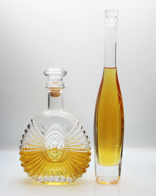 Buy 375ml Ice Wine Glass Bottle Diamond Super Premium Printing Golden online manufacture