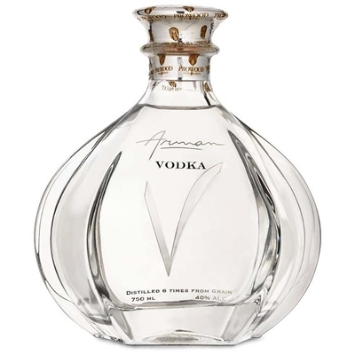Buy Arman Vodka Brandy Glass Bottle Round Shaped Alcohol Bottle 1000ML online manufacture