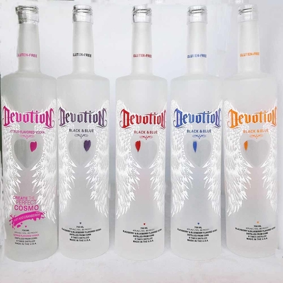 Buy Centurio Partial Frosted Vodka Bottle With Crystal Head Hot Stamping online manufacture