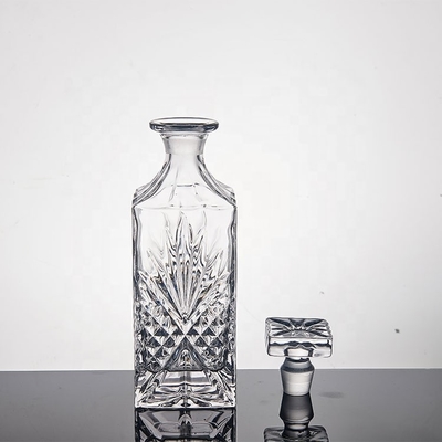Buy Vodka Bourbon Crystal Alcohol Decanter 25OZ Polished Hot Stamping online manufacture