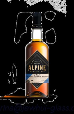 Good price 750ml Apline Whiskey  Glass Bottle -Customization, Super Flint Glass Bottle, American Rum online