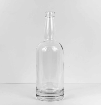Good price 750 ML CLEAR 750ML GLASS ROUND LONG NECK TENNESSEE LIQUOR BOTTLE 18.5 MM BAR TOP NECK FINISH online