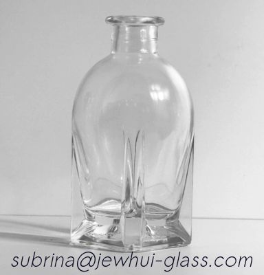 Good price 375ML Rumquila, Vodquila,  whiskquila,  Xo, Brandy, Cognac Glass Bottle With hollow Glass Stopper online