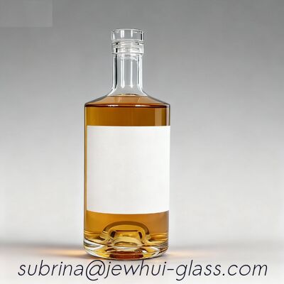 Good price 750ml Bourbon , Rum  Premium Clear Whiskey Glass Bottle online