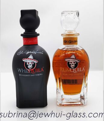 Good price 375ml Blended Box Glass Bottle for Rum and Whiskey  Vodka glass bottle online
