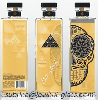 Good price Extra Enejo, Reposado, Silver Tequila Glass Bottle, Super Flint Glass bottle with Glass Stoppers online