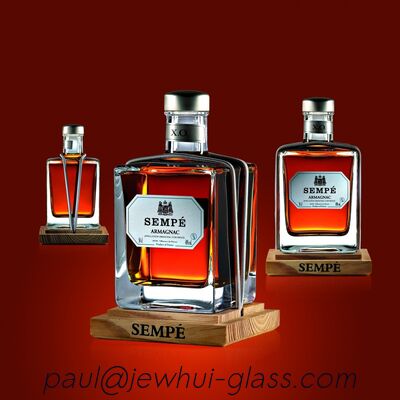 Good price Super Flint Diamond Cut Glass Decanter ,  XO, brandy ,  Vodka Liquor Gin Rum Tequila Whisky Brandy Spirit Glass Bottle With Solid Glass Stoppers online
