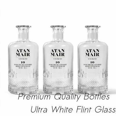 Good price Super Flint Sphere Glass Bottle 500ml 5000ml Cooper Field For Vodka Whiskey online