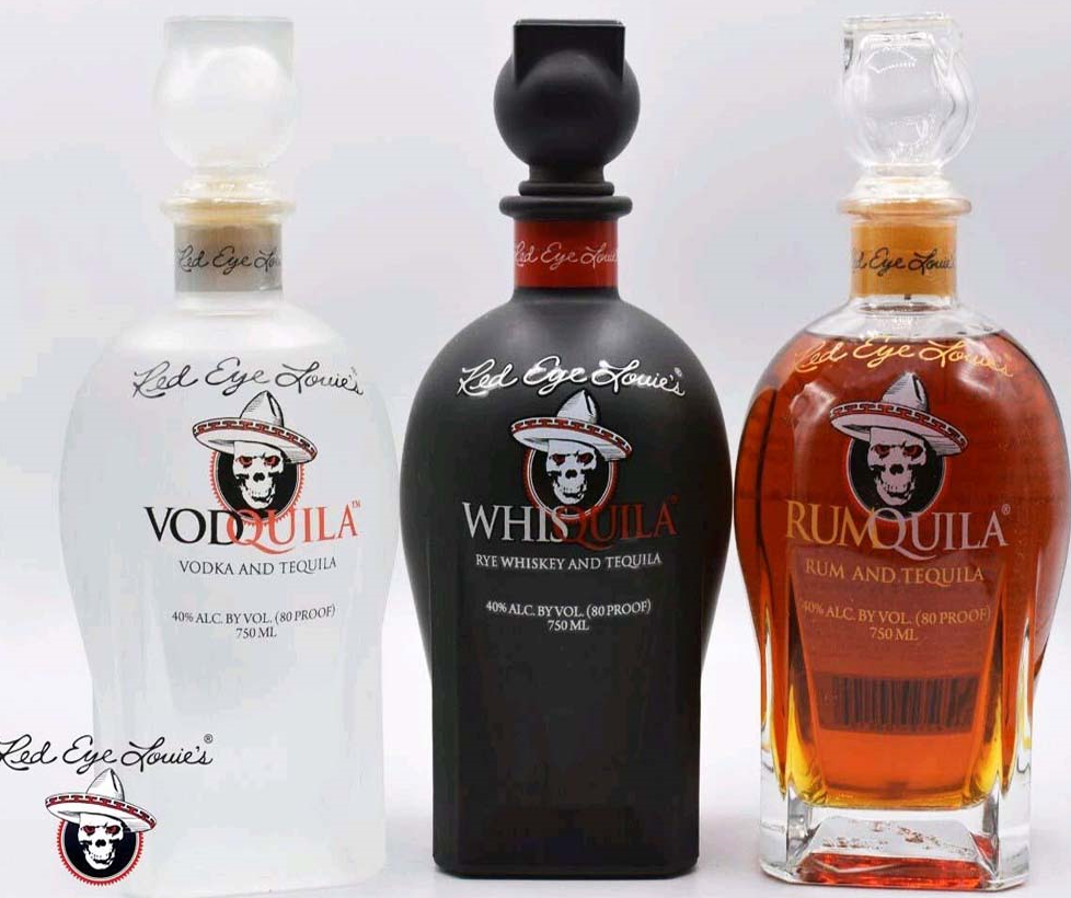 750ml Fancy Rum Bottle Round Shape With Metal Label Rum Glass Bottle